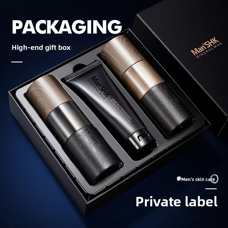 Skin Care for Men Kit Oil Control Skin Increase Hydrate Deep Cleaning Face 3 PCS Per Set Travel Skin Care Kit 251030