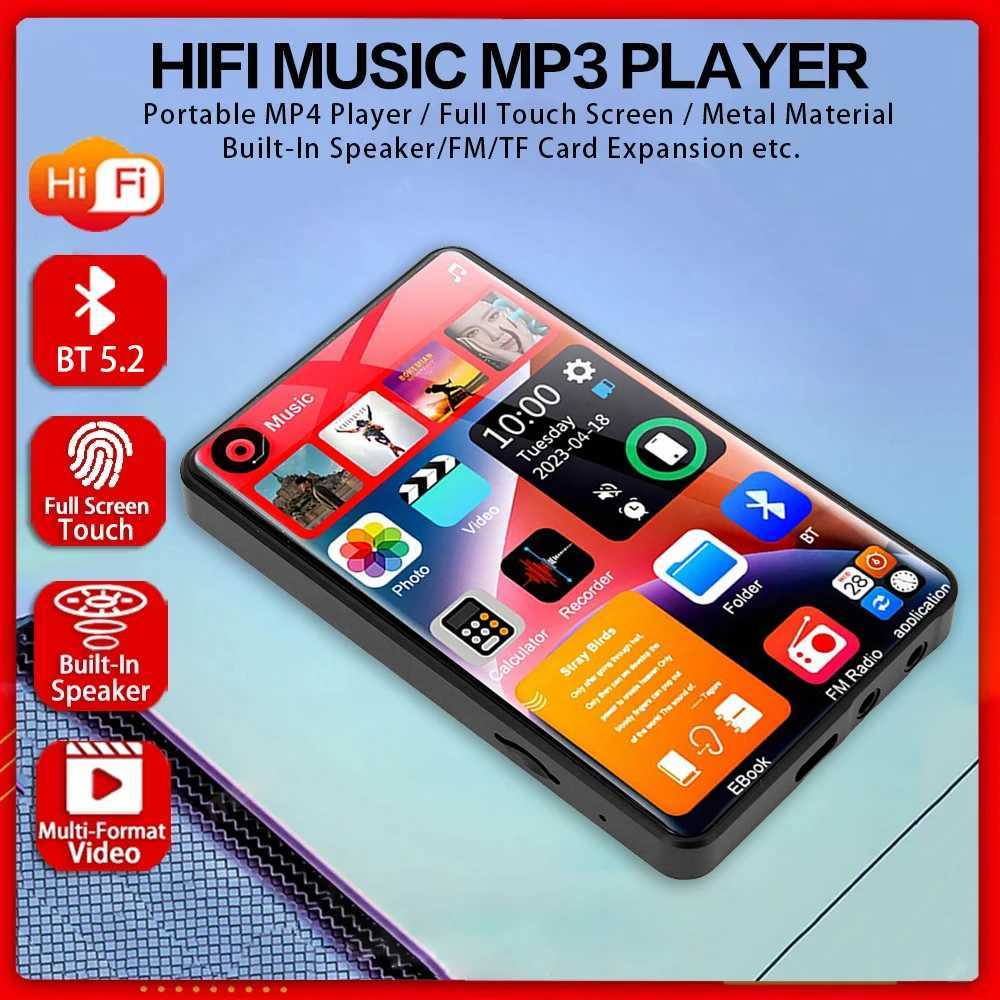 4-inch MP3 player music player built-in speaker 16GB full screen MP4 video playback with FM radio recording suitable for portable players Z250403