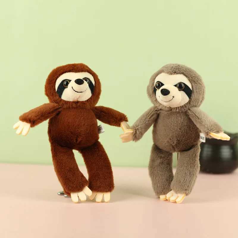 18cm Cute Sloth Plush Keychain Adorable Hanging Sloth Toy for Backpack Purse Keys Couples Gifts Soft Stuffed Animal Doll Charm C251104