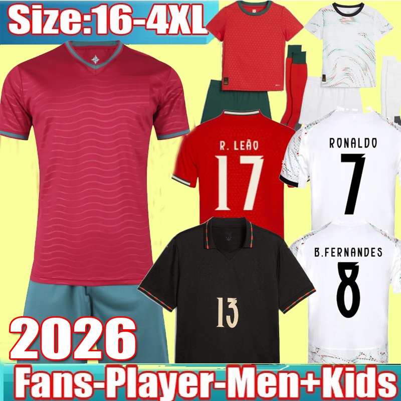 3XL 4XL thailand soccer jerseys RUBEN Portugieser 2025 2026 Portuguese ronaldo football shirts 25 26 27 Men Kids kit sets Portugal