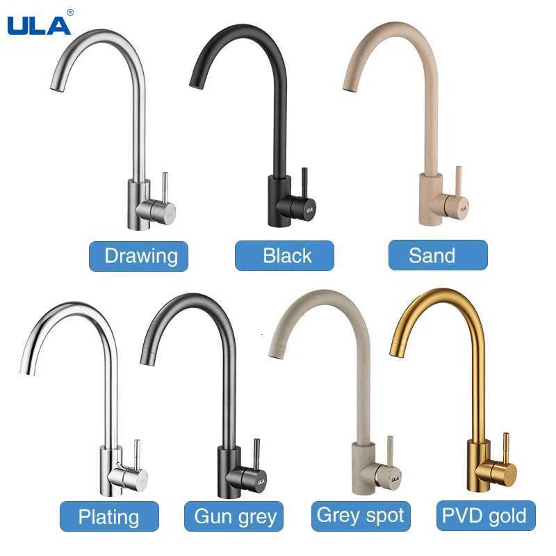 A Stainless Steel Kitchen Faucet 360 Rotate Kitchen Sink Mixer Hot and Cold Water Chre Black Gold Sink Mixer Tap Torneira Y251104