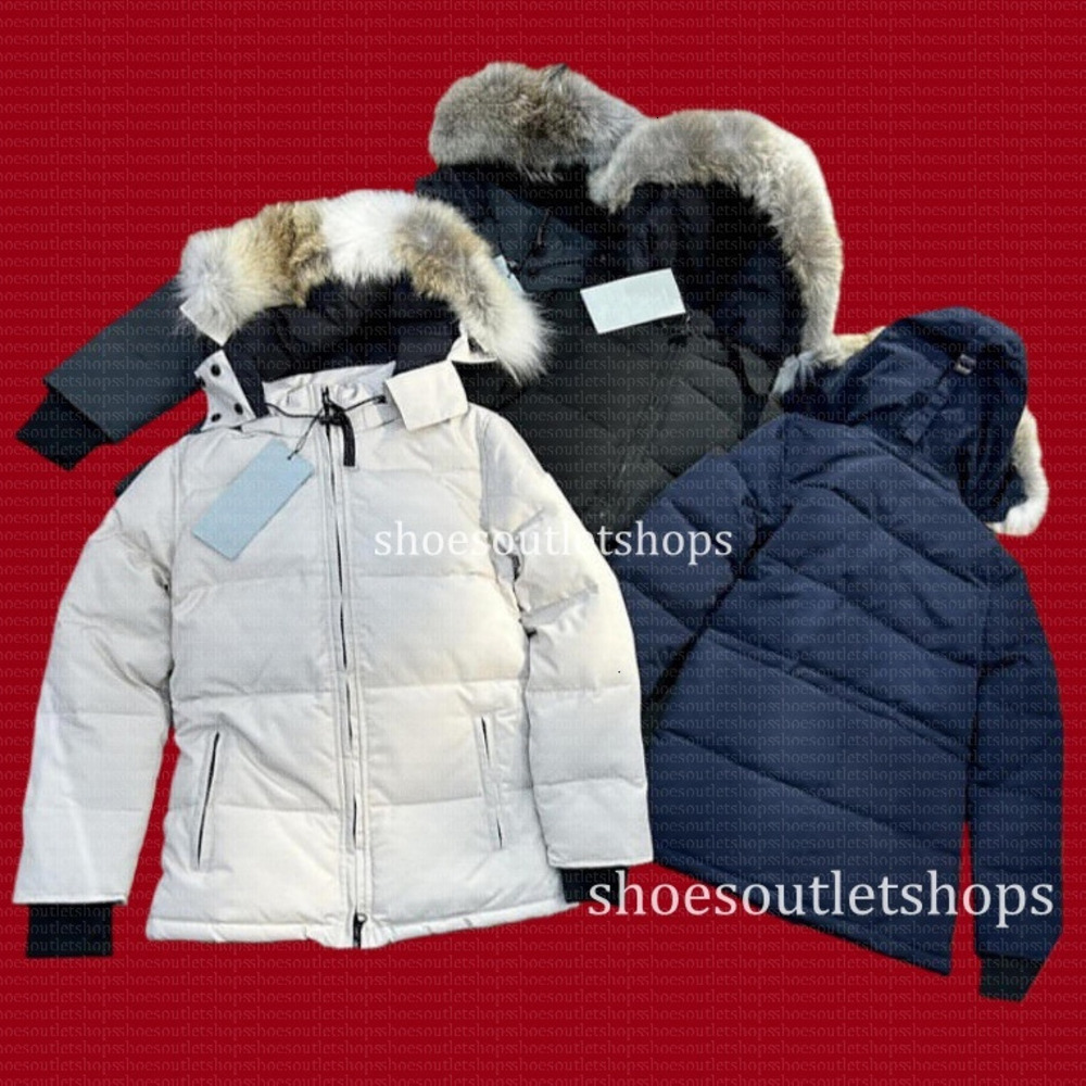 Puffer Jackets Designer coats Pull rope down Jacket Winter Parka Coats Real Wolf Fur Wyndham Windbreaker Canada women Luxury jackets XS-XL