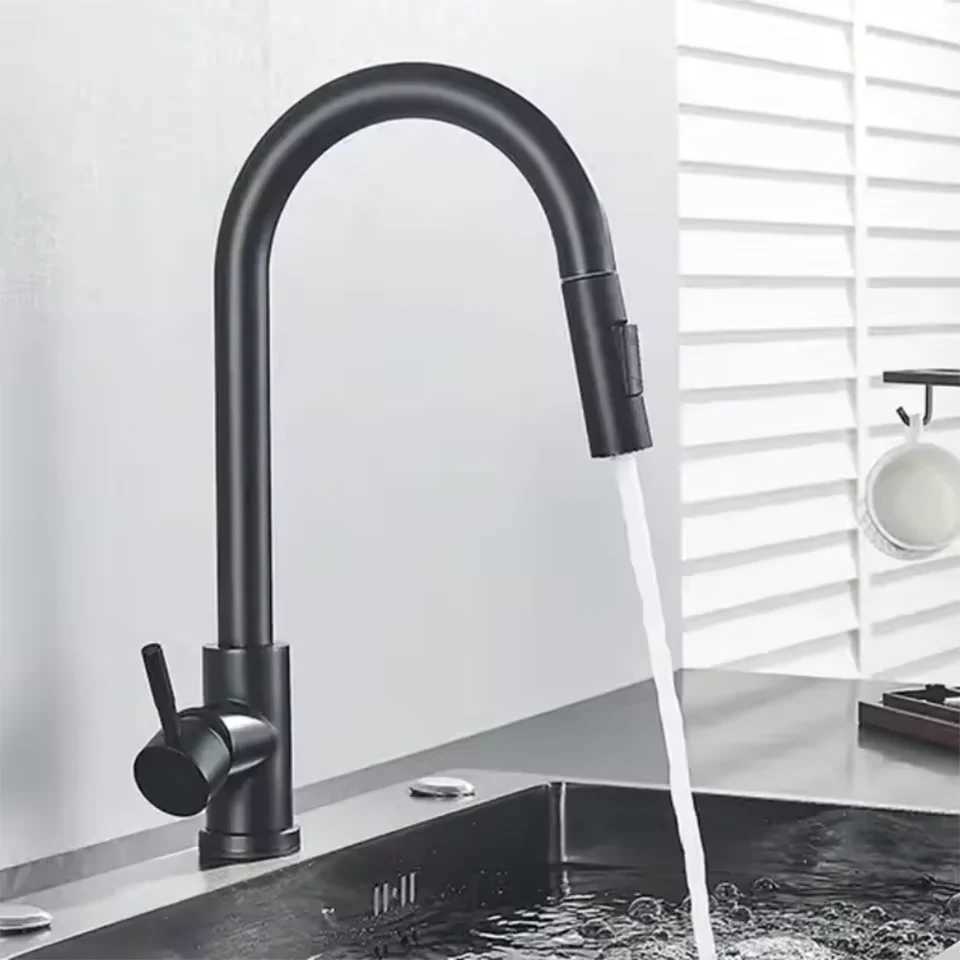 Hot and Cold Mixed Kitchen Faucet Stainless Steel Faucet Kitchen Sink Faucet Pl-out Kitchen Faucet Single Hole Faucet Y251104