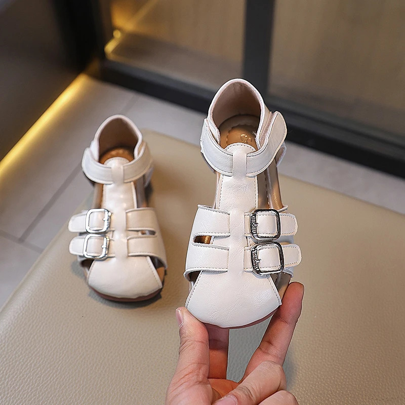 Toddler Sandals 2025 Summer Baby Beach Shoes born First Walkers Infant Sandals Baby Boy Girl Sport Close-toed Sandals 23-34 250403