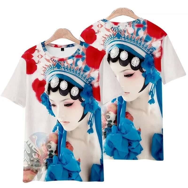Vintage Sexy Beauty 3D Anime Print Men's T-shirt Fashion O-neck T Shirt for Men/Women Short Sleeve Top Oversized Streetwear Tees