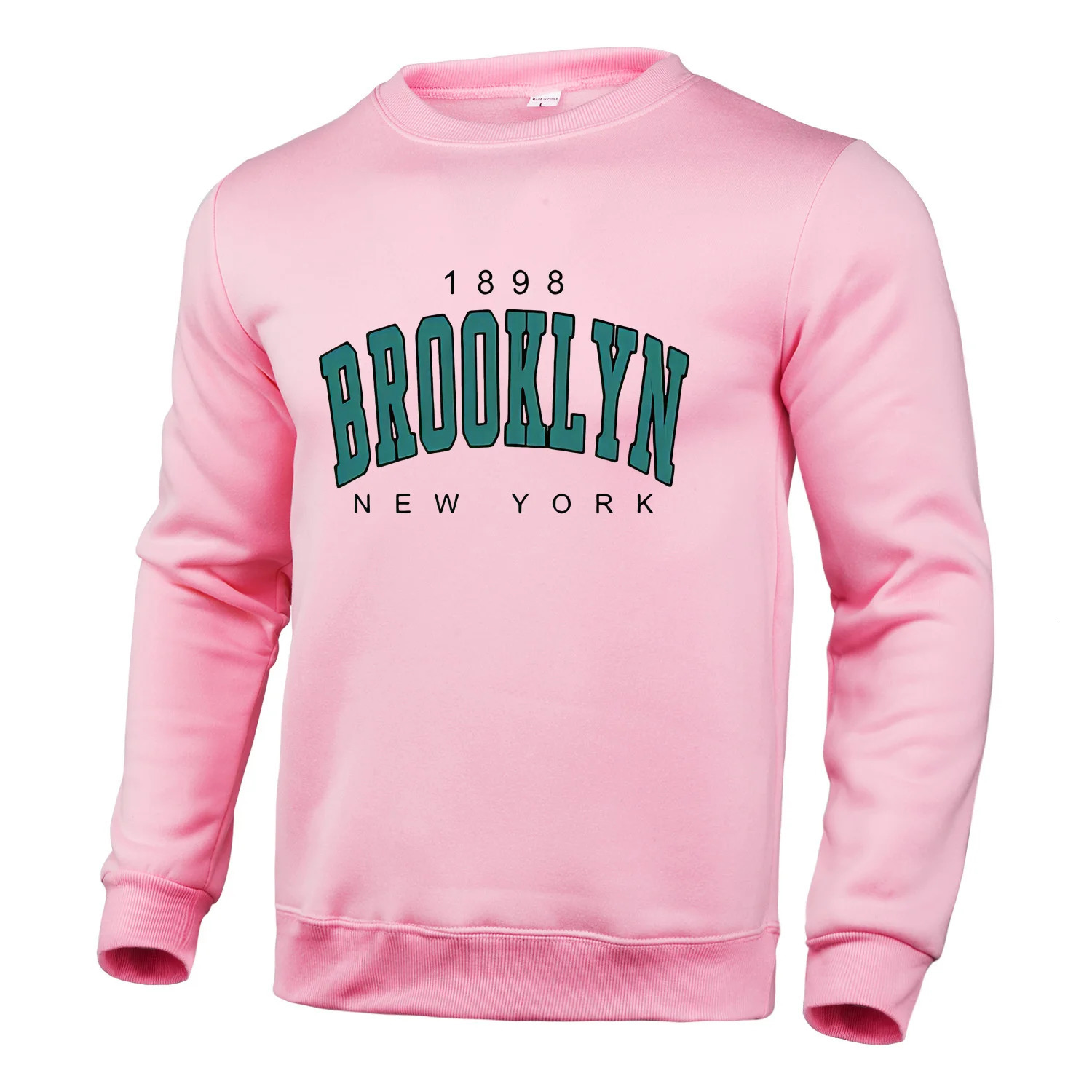 autumn and winter mens casual loose round neck hooded sweatshirt fashionable 250321