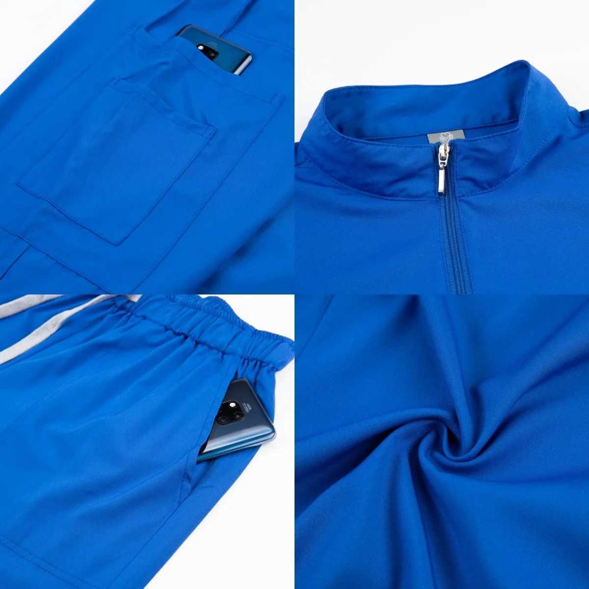 Jogger Suit Doctor Hospital Medical Surgical Uniform Multicolor Women Wear Scrub Set Doctor Workwear Nurse Scrubs Set W251104