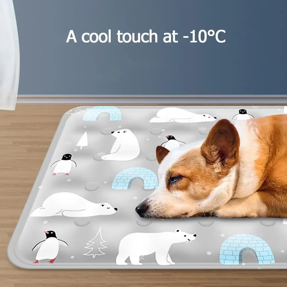 Summer Pet Ice Mats Waterable Pet Cooling Pad For Small Big Dogs Pet Accessories Tear Resistant Pet Cooling Tool 250402