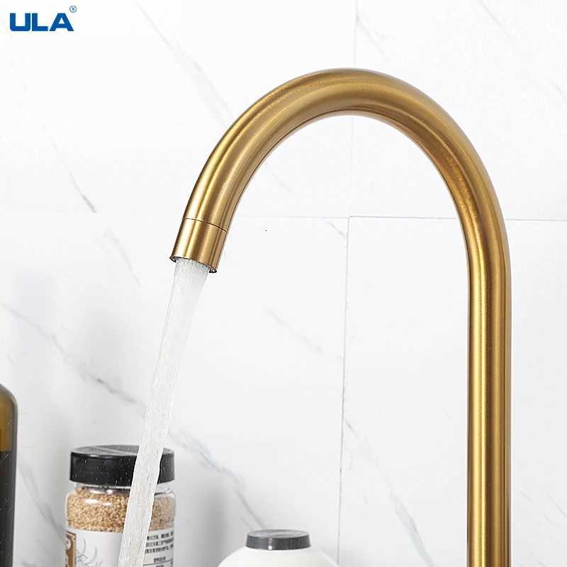 A Stainless Steel Kitchen Faucet 360 Rotate Kitchen Sink Mixer Hot and Cold Water Chre Black Gold Sink Mixer Tap Torneira Y251104