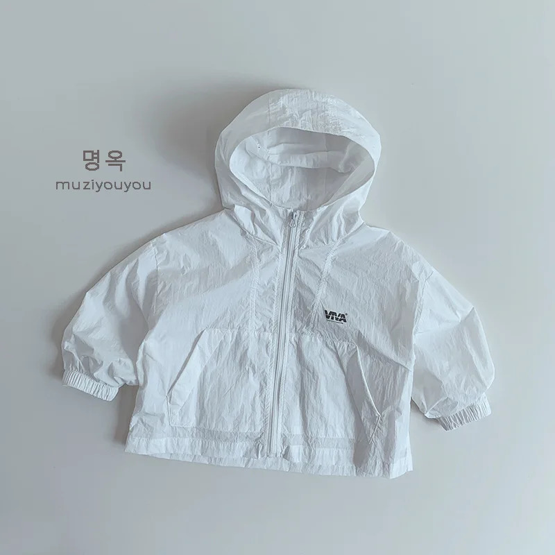 6080 Childrens Sunscreen Clothing 2025 Summer Korean Baby Boys Thin Open Skirt Air Conditioning Top 250325