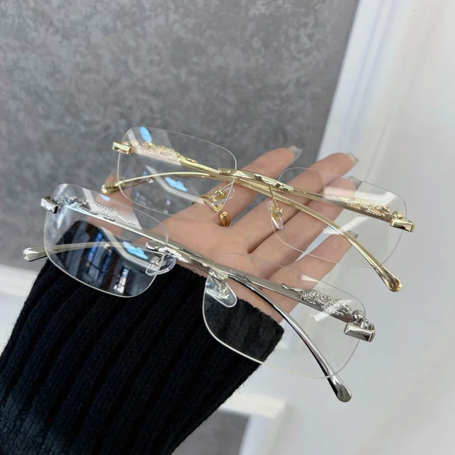 Retro Square Glasses Brand Rectangular Frame Mens Transparent Lens Neutral Outdoor Gafas 250403