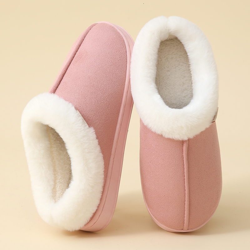 Pallene Womens Warm Fuzzy Slippers Non-slip Fur Fluffy Bedroom Slides Casual Furry Flat Slipper Winter Indoor Home Cotton Shoes 250113