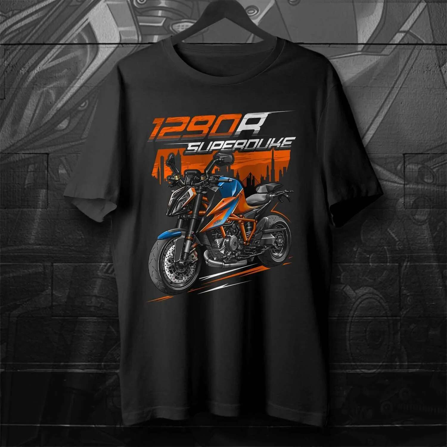 Classic 2020-2023 Models Austria 1290 Super R Motorcycle T-Shirt 100% Cotton O-Neck Short Sleeve Summer Casual Mens T-shirt