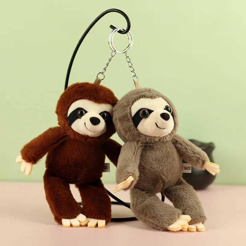 18cm Cute Sloth Plush Keychain Adorable Hanging Sloth Toy for Backpack Purse Keys Couples Gifts Soft Stuffed Animal Doll Charm C251104