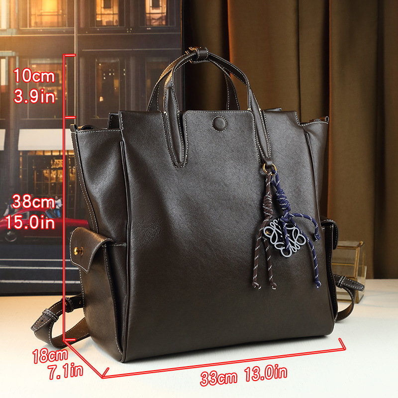 Large Capacity Computer Bag, Versatile, High-End Fashion, Hand-Held Backpack, Tote, College Style Commuting Bag