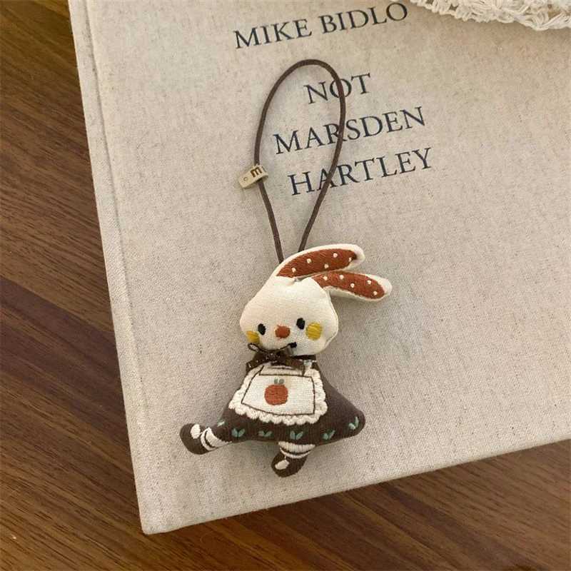 Cartoon Doll Pendant Cute Plush Keychain Korean Versatile Bag Pendant for Women Car Keyring Accessories Women Couples Gift C251104