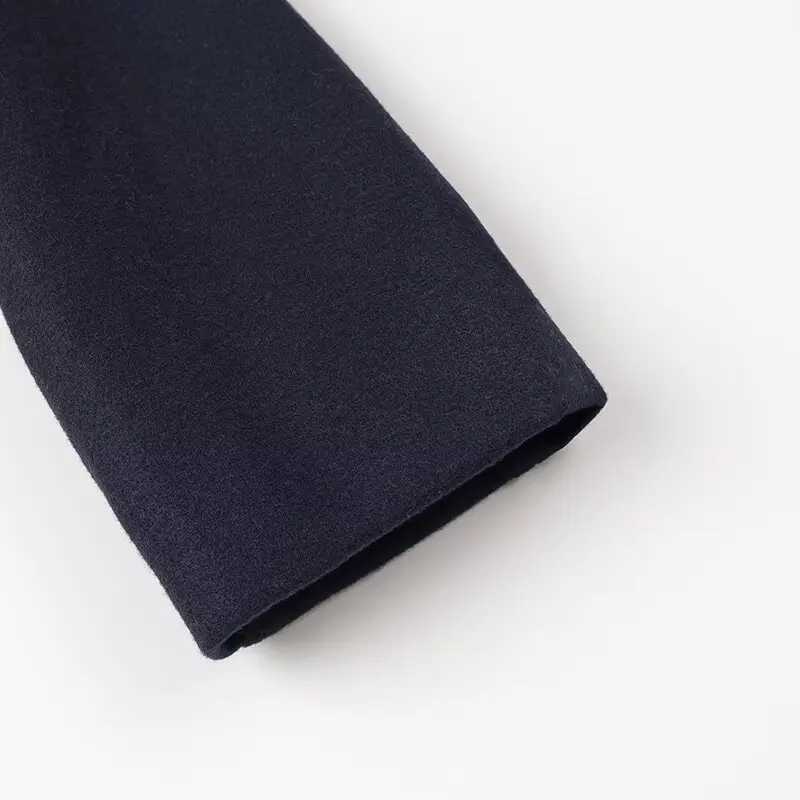 Autumn Winter Women Blazer Woolen Coats Casual Double Breasted TurnDown Collar Female Short Jackets Lady Loose Outcoat Streetwe J251103