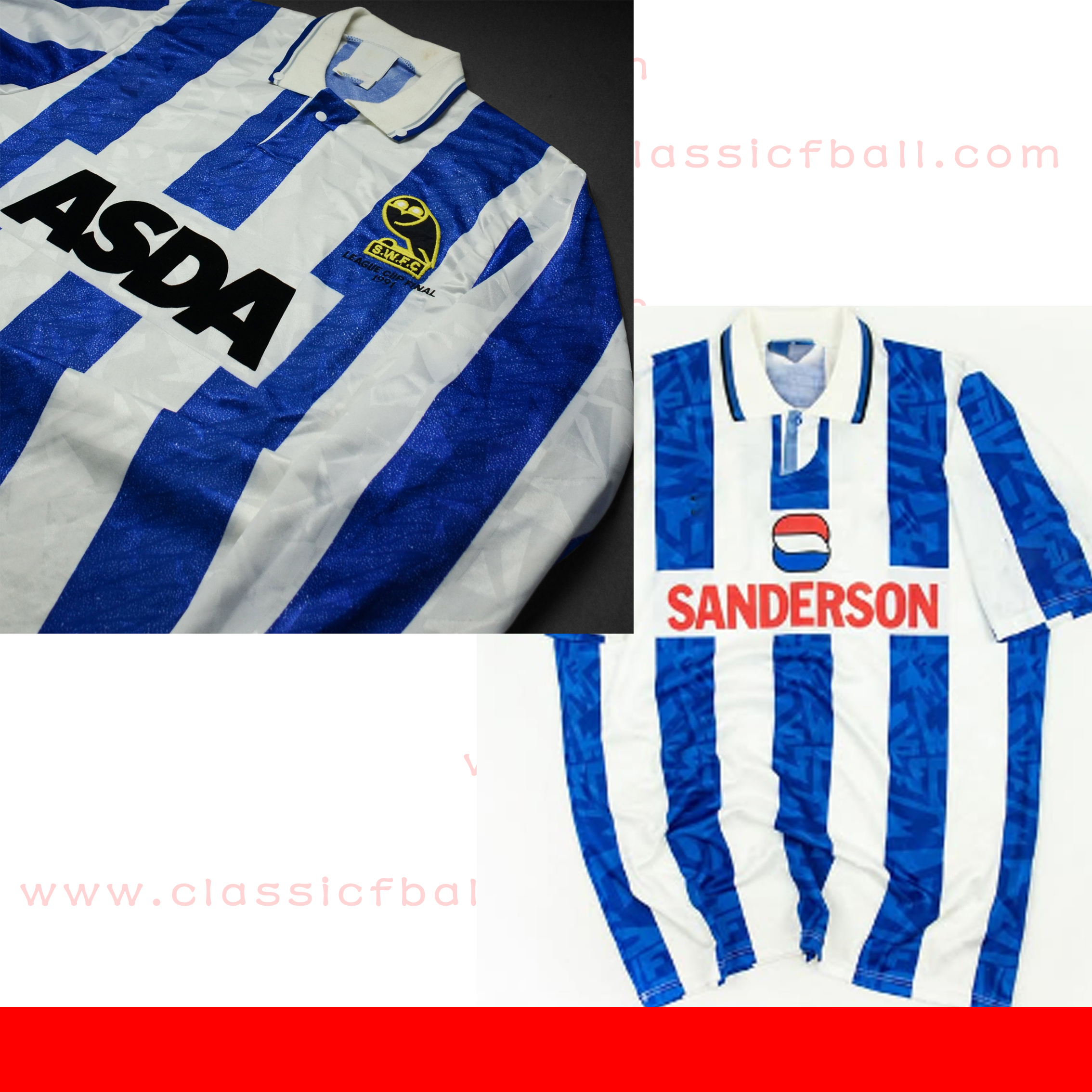 1991 ASDA Sheffields Wednesdays soccer jerseys 2026 Will Vaulks Callum Paterson Michael Smith Tyreeq Bakinson Mallik Wilks football shirts 91 92 93 94 95 97