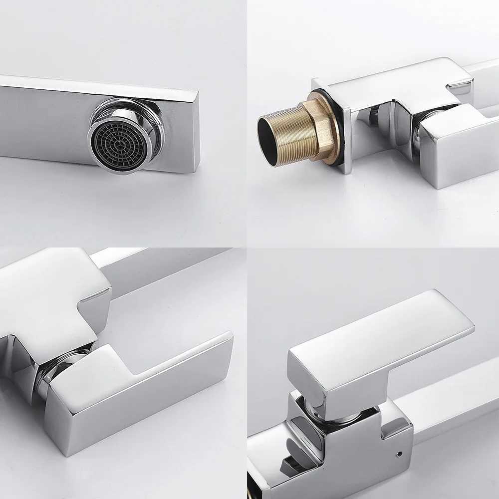 Kitchen Water Sink Faucet Metal Sink Tap Modern Water Saving Basin Faucet DurableSturdy Shower System Wall Mounted for Bathro Y251104