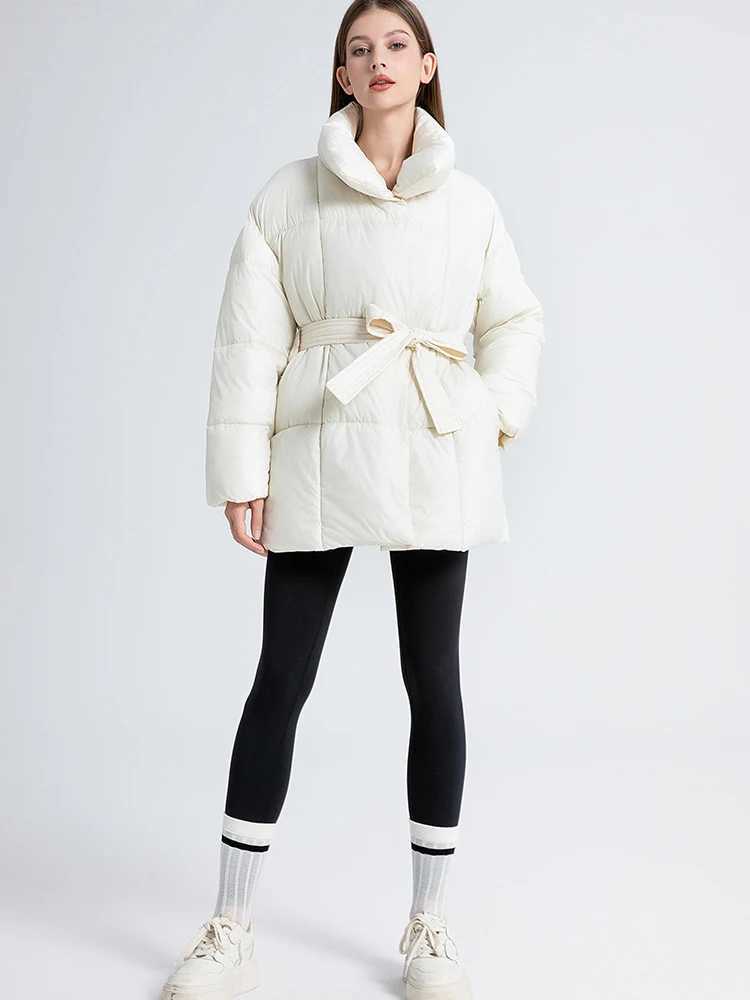 Winter New Cotton Padded Puffer Coat Women Thicken Warm Pocket Snow Parka For Student Mid Length Winter Zipper Jacket Women J251104