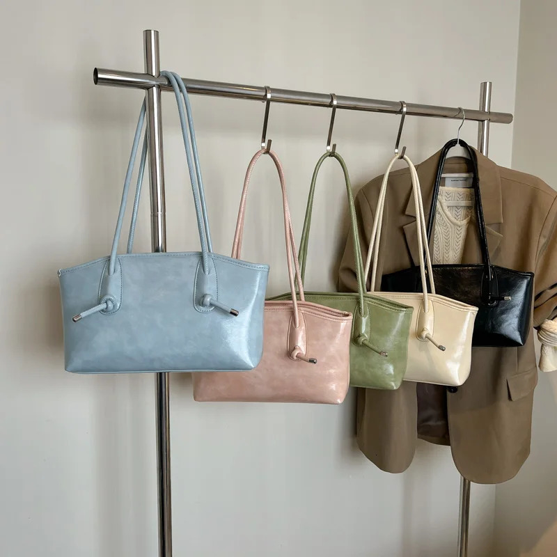 Leftside Shoulder Bag for Women PU Leather High School Student Uniform Underwear Bag for Women Simple Handbag 250402