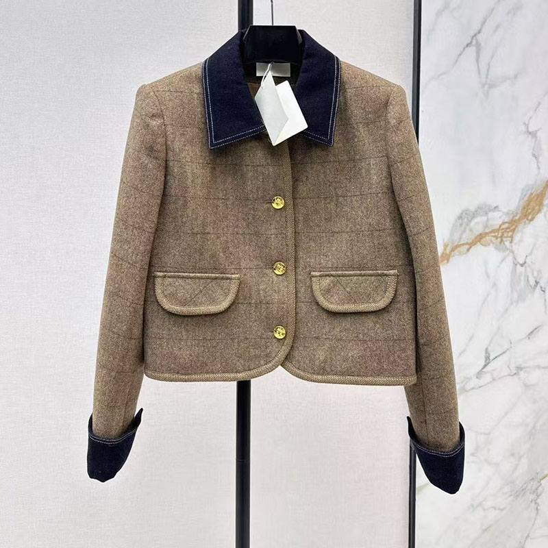2025 Designer Autumn/Winter New Style High Fashion French Fragrant Short Style Temperament Woolen Jacket Coat