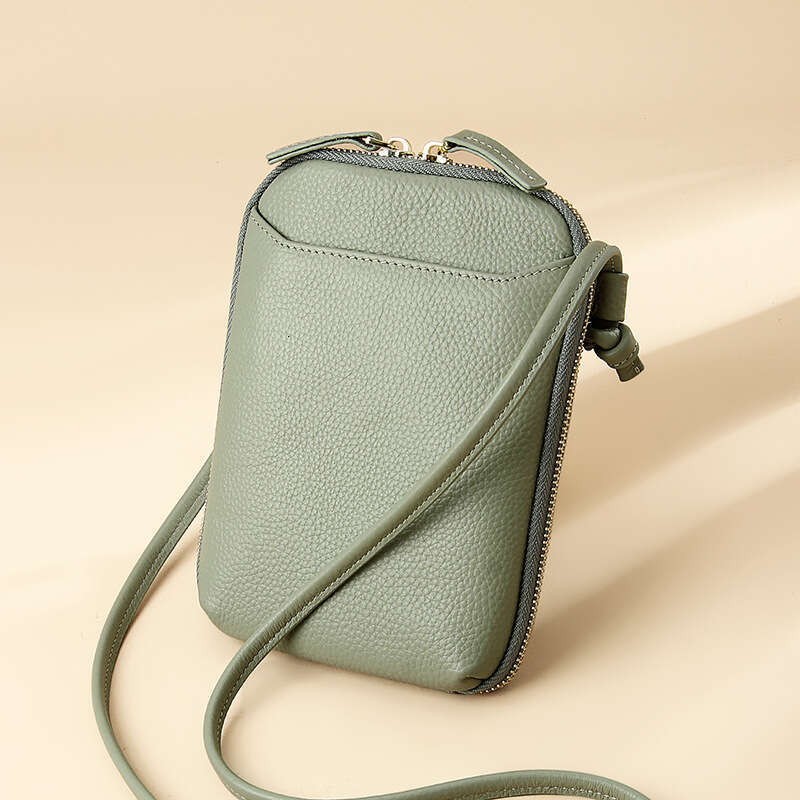 Bag new niche design Single shoulder trend Simple leather mobile phone for women's crossbody bag Mini