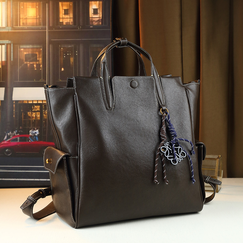 Large Capacity Computer Bag, Versatile, High-End Fashion, Hand-Held Backpack, Tote, College Style Commuting Bag