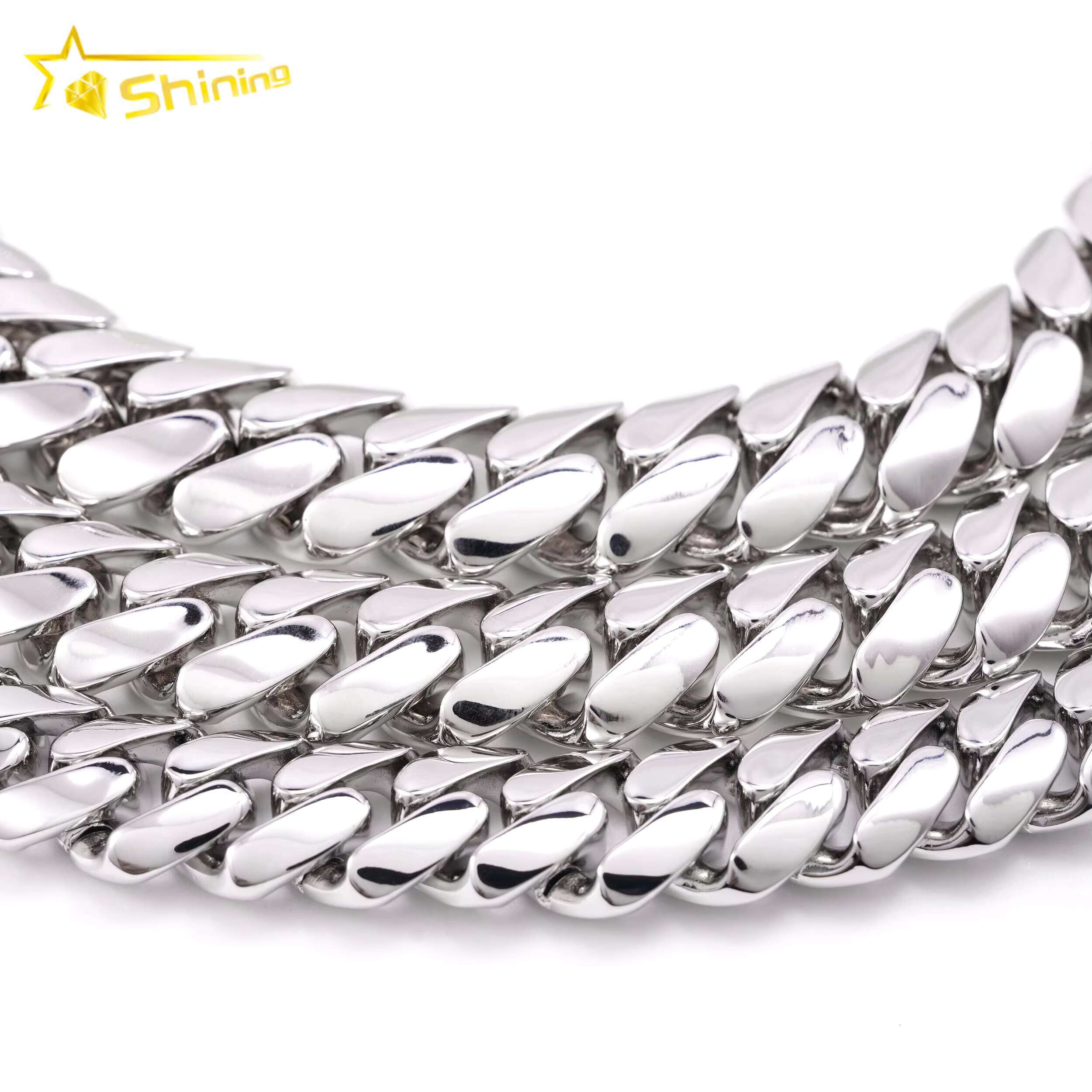 18K Gold Plated Hip Hop 16MM 18MM 20MM Brass Miami Cuban Link Chain Big Size Men Fashion Cuban Chain Necklace