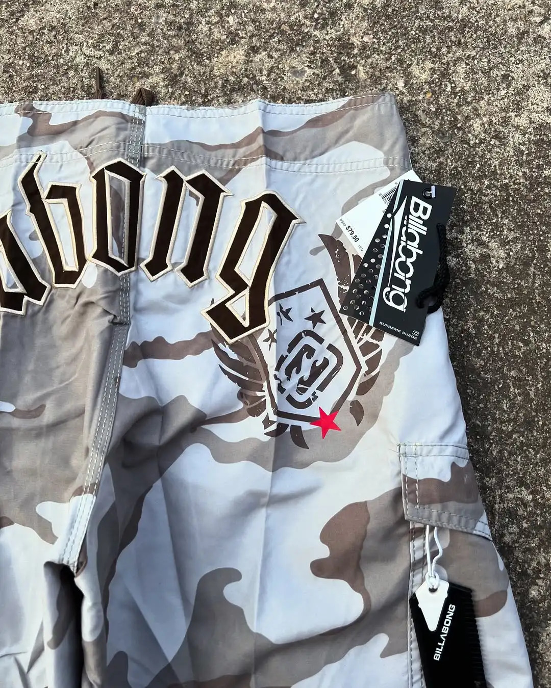 Harajuku retro American white camouflage pattern sports shorts mens summer breathable cool shorts embroidered Y2K pants 250402