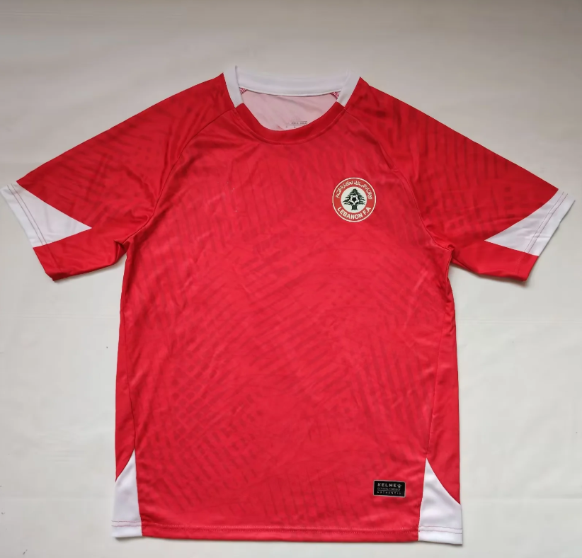 2024 2025 Lebanon football jersey Home and away white red soccer jerseys