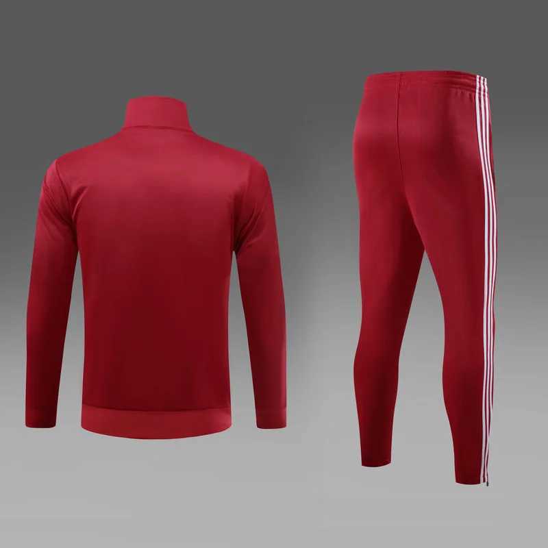 Kids and Adult Sports Tracksuit with 3 Lines Top and Down Match Color Zip Up Jacket and Pants Uniform Classic Sportswear One Set J251104