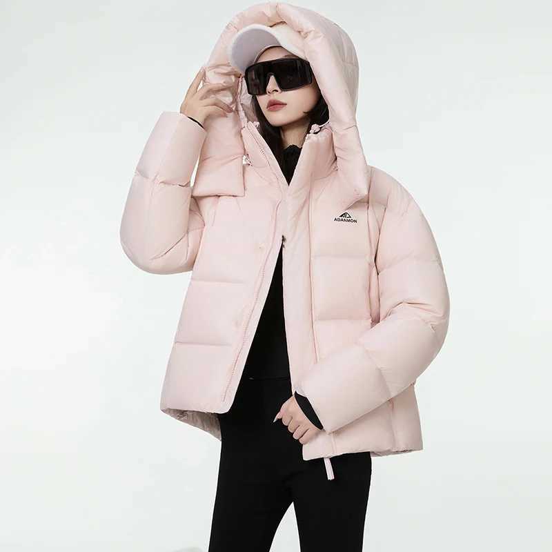 Women Fashion Short Down Jacket Filled with 95 white Duck Down Warm Puffer Coat Winter Outdoor Comfortable Casual Outerwear J251104