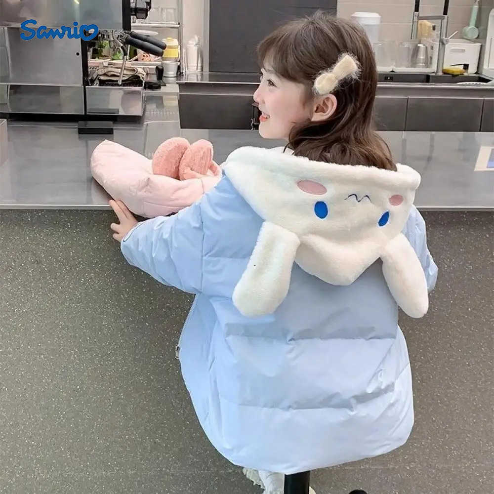 Sanrio Hot Cotton Clothes My Melody Girls Leisure Sports Hooded Jacket Cinnamoroll Hello Kitty Kawaii Child Hoodie Cartoon Gift H251104