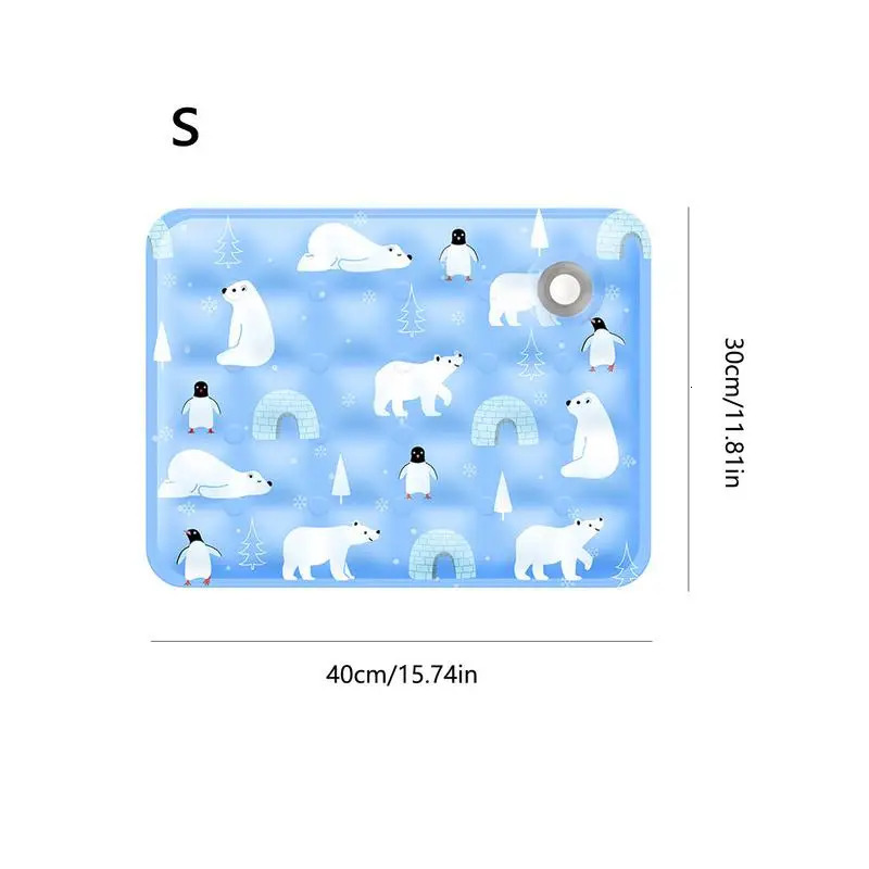 Pet Cooling Mat Dog Cat Sleeping Pad Cool Ice Silk Portable Mattress Blanket Summer Small Animal Cats Dogs Cold Bed Mat 250402