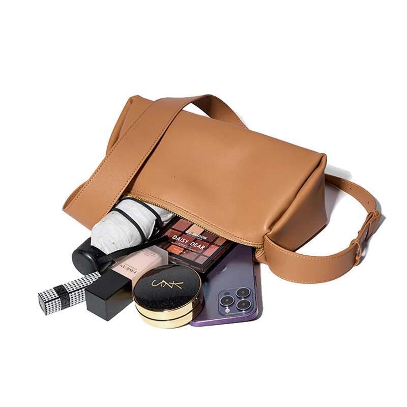 2024 New Cowhide Split Leather Crossbody Handbag For Women's Advanced Tion Stick Underarm Messenger Soft One Shoulder Bags