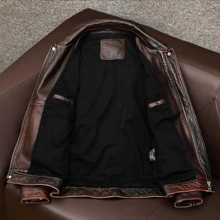 Autumn Winter New Fashion Mens Solid Color Simple Basic Casual Trendy Turndown Collar Long Sleeve Faux Leather Coats Male Tops J251103