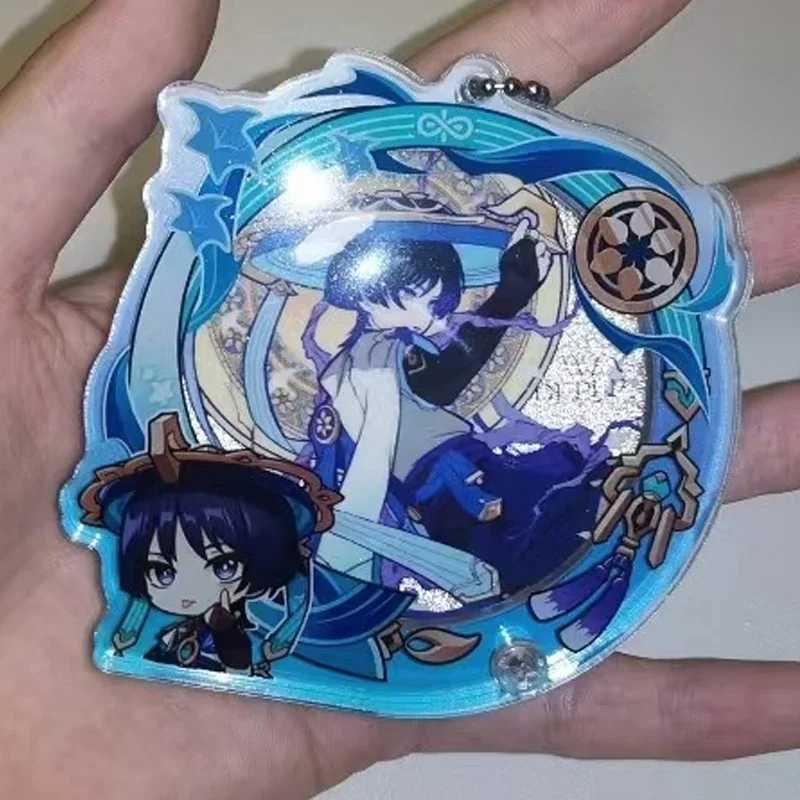 Game Keychain Wanderer Kabukimono Balladeer Ita bag 58mm Badge Display Ornament Acrylic Display Brick Badge Display Stand GiftW251103
