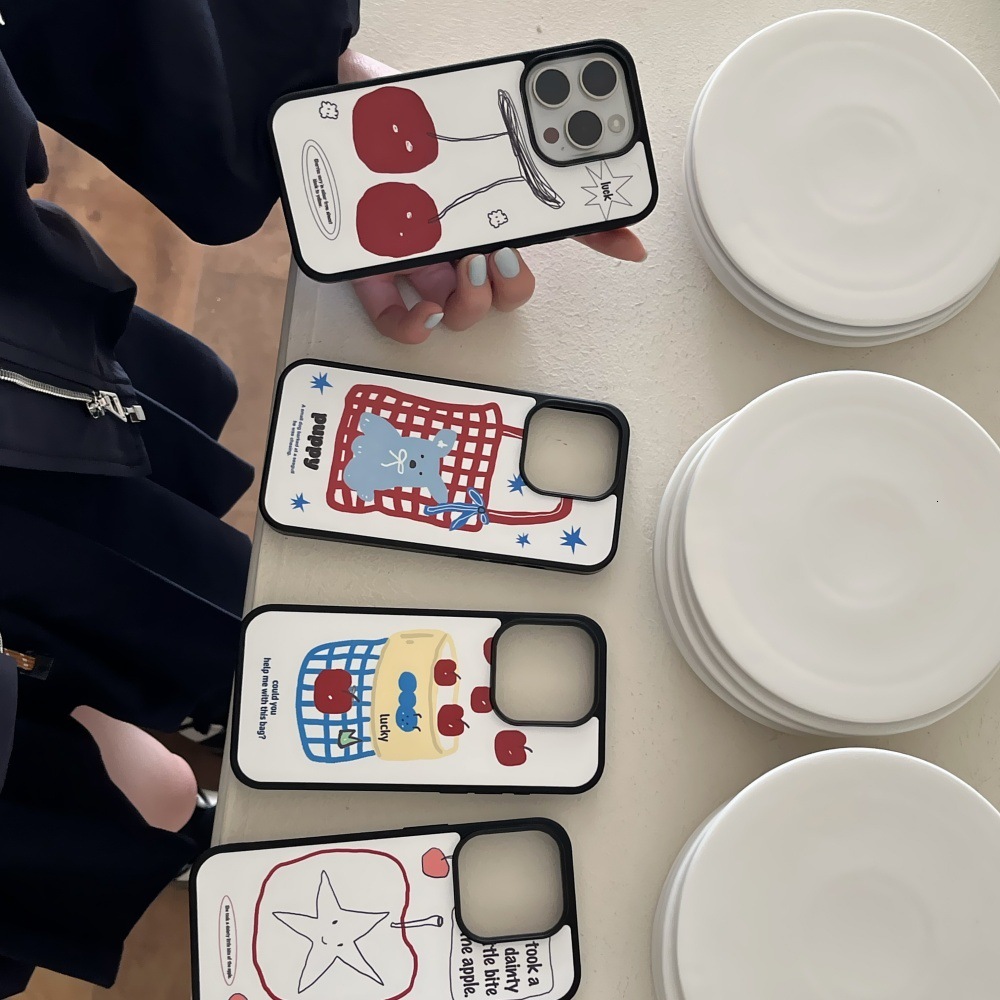 Animal Fruit Phone Case Suitable for iPhone 17/16 Pro Max Cartoon iPhone 15/14/13 Pro Protective Cover