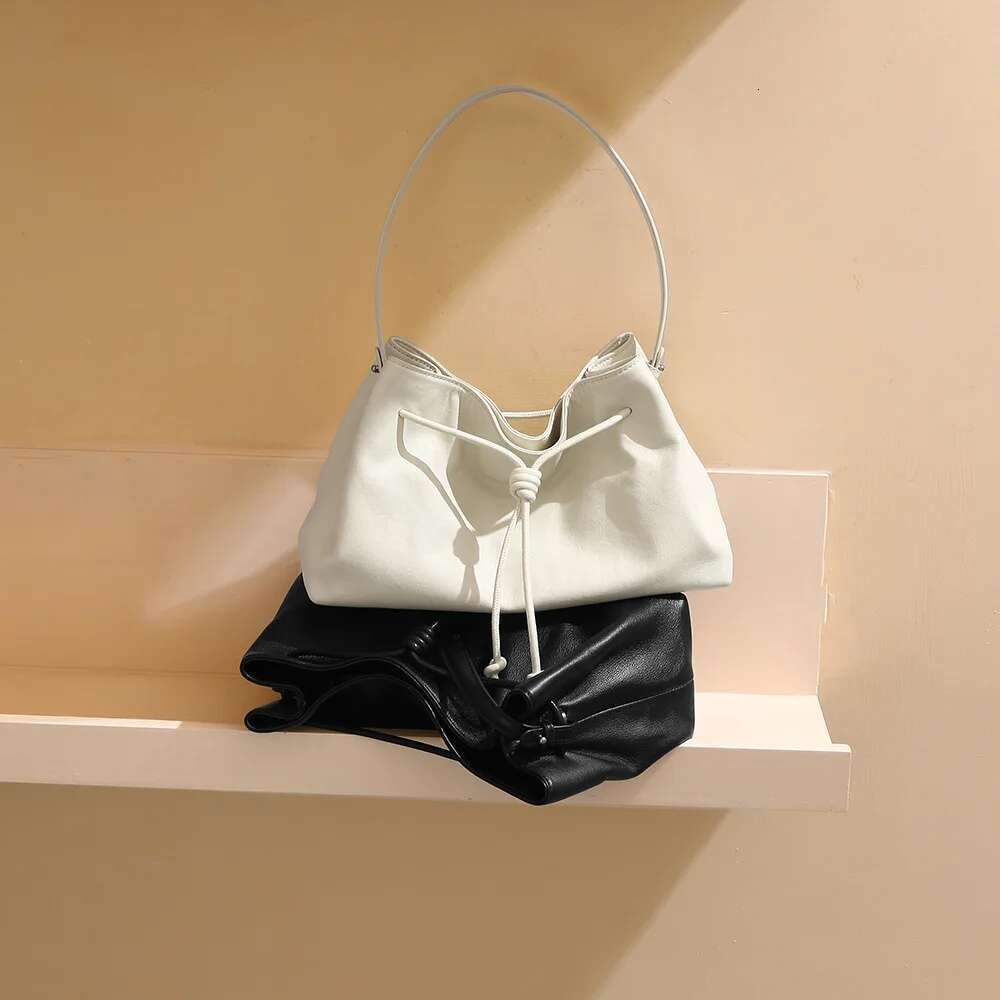 Genuine Leather Hand-Tool Tote 2025 New Soft Head Layer Cowhide Large Capacity Simple Women High-End Crossbody Shoulder Bag