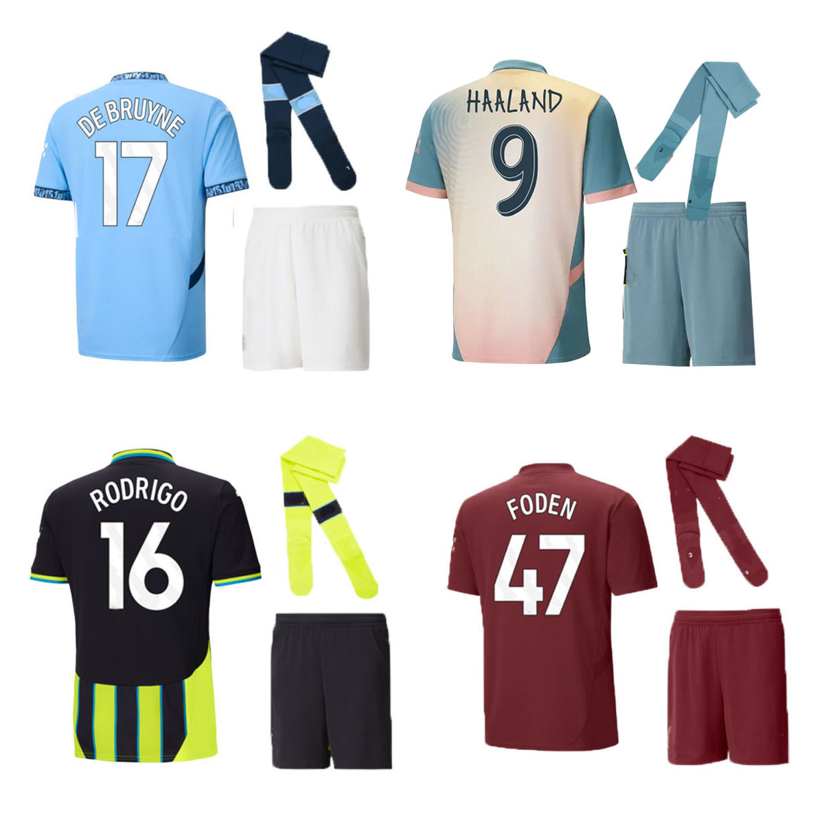 24 25 26 HAALAND kids football kits 2025 DE BRUYNE PHILLIPS soccer Jersey GREALISH FERRAN MAHREZ FODEN BERNARDO JOAO CANCELO RODRIGO Football Shirt