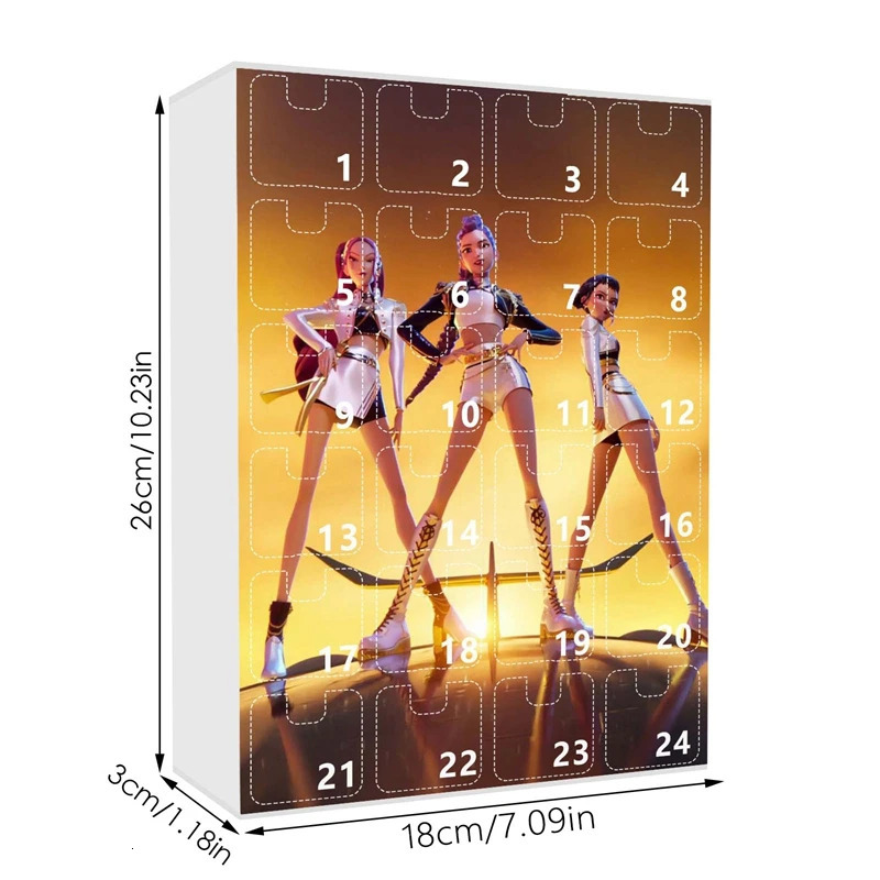 Kpop Demon Hunters Advent Calendar Rumi Mira Zoey Tiger K Pop Demon Hunters Christmas Countdown Advent Calendar Gift 24 Days 251103