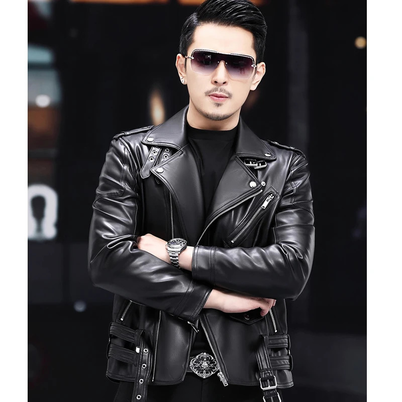 Men Faux Leather Coat Zipper Overcoat Motor Jacket Mens Bomber Jackets Fashion Motorcycle Bikers Punk Man Top Colthing y251030