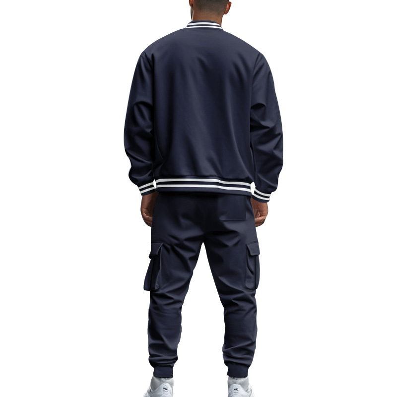 autumn and winter men pullover hoodie Tracksuits jogging pants two piece Set hip hop sportswear suit fashion trendy designer sweatsuit