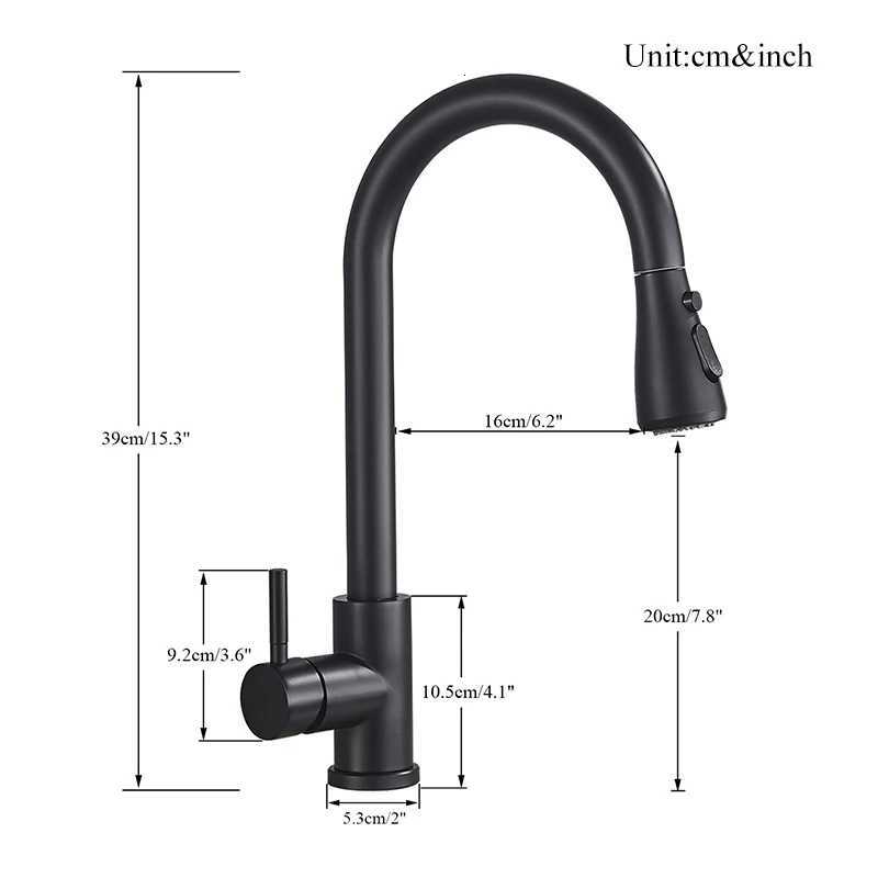 Pl Out Kitchen Faucet Silver Single Handle Nickel Kitchen Tap Single Hole Handle Swivel Sprayer Water Mixer Tap Y251104