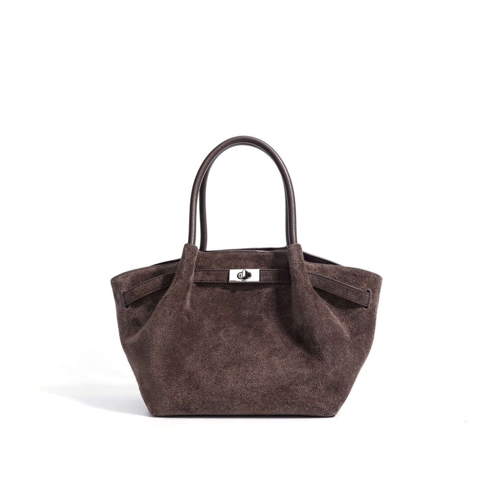 Luxury Bag Designer's New High-end Fashion Tote Commuter Versatile Leather Cross-body Women's Niche One Shoulder shatan