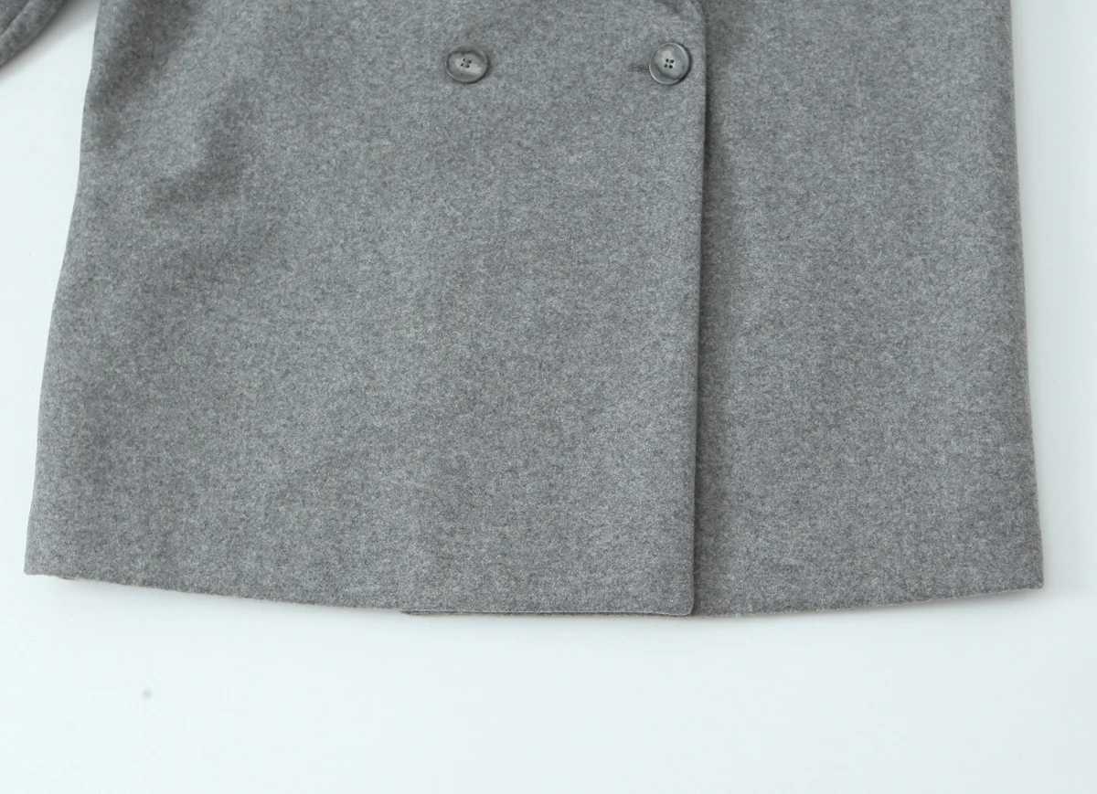 2025 autumn new womens clothing casual fashion simple commuting loose versatile soft double breasted long sleeved coat jacket J251103