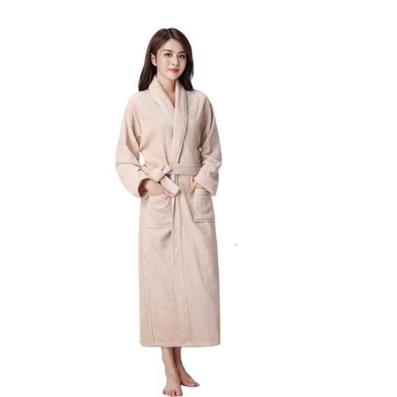 Fashion Robe Lovers Soft Bath Robe Nightrobe Sleepwear Male Casual Home Bathrobe Hotel Robe 100 Cotton Toweling Terry Robe C251104