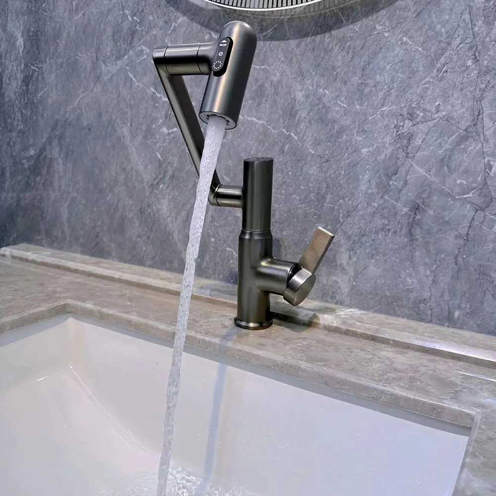 Mti-pose Digital Display Rotatable Faucet 3-Speed Adjustables Durable Faucet Replace for He Bathro Accessories Y251104