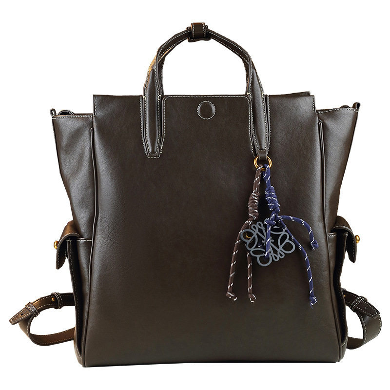 Large Capacity Computer Bag, Versatile, High-End Fashion, Hand-Held Backpack, Tote, College Style Commuting Bag